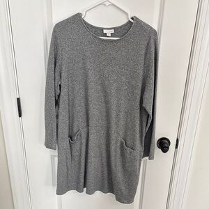 JJill PureJill Long Sleeve Cotton Tunic Dress. Size L Petite